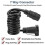 3 Meters 7Pin Trailer Extension Coiled Cable with Trailer Plug Socket Connector, 7 Core RV Electrical Cable Connector 3
