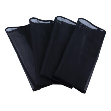 Fly Leg Wraps for Horses, Breathable Mesh Fabric, Protective Fly Boots, 4-Piece Set, Black Color