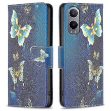 (Golden Butterflies) high qualitycompatible Oneplus Nord Ce4 Lite 5g Case Leather Phone Cover Pattern Printing
