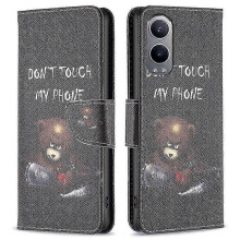 (Bear) high qualitycompatible Oneplus Nord Ce4 Lite 5g Case Leather Phone Cover Pattern Printing