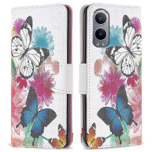 (Two Butterflies) high qualitycompatible Oneplus Nord Ce4 Lite 5g Case Leather Phone Cover Pattern Printing