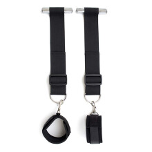 Removable Handcuffs and Ankle Restraints Adjustable Nylon Set for Bed, Table or Door, Bondage Games for Couples
