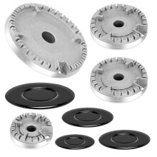 Cooker Hat Set Stove Lid Upgraded, Oven Gas Hob Burner Crown Flame Cap, Gas Burner Flame Cap Fits Most Gas Stove Burners_Special Gift