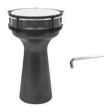 Aluminum Doumbek Drum Portable Lightweight Turkish Goblet Percussion Instrument for Adults and Professionals