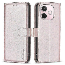 (Rose Gold) compatible with Oppo A5 Pro 5G Case Wallet Folio Flip Leather Cover