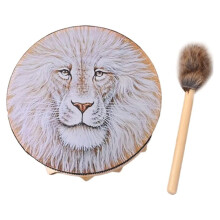 Shaman Drum, Handmade Ethereal Round Drum with Drumsticks, Adult Hand Drum, Selected Shamanic Drum for Spiritual Practice