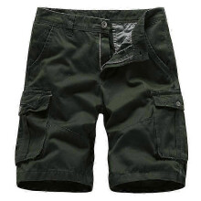 (Army Green, 38) Men Summer Outdoors Straight Tactical Shorts Combat Zipper Bottoms Cargo Half Pants
