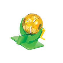 Bingo Playset Mini Lottery Balls Machine for Large Groups - Durable Lotto Game with Easy-to-Use Design and Compact Size