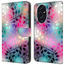 (Maple Leaf) high qualitycompatible Honor 200 Pro 5g Wallet Case Magnetic Clasp 3d Pattern Leather Phone Cover