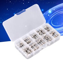 Spielzeug- und Auto-Glas-Sicherungssortiment 100 Stück 0~0,2A~20A 5x20mm für Elektronik