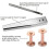 Copper Rivets and Burrs, Solid Brass Rust-Proof Studs Leather Copper Rivet compatible Leather Pure Copper Rivet Setting Tool_Special Gift 5