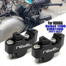 CM1100 Handlebar Riser - Compatible with Honda Rebel CM CMX 1100 2021 2022 - CMX1100 Handle Bar Back Move Mount Raised Extend Clamp Adapter Moto_Speci