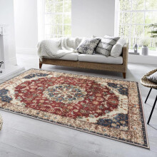 (160x230cm (5.3ft x 7.5ft), Whisper) Traditional Rug Cashmere Area Rug Luxury Soft Carpet Non Slip Floor Mat for Lounge Hallway Bedroom