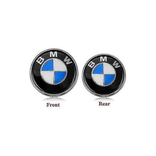 Brand-new Pack Applicable for Bmw Emblems Hood And Trunk, Bmw Emblem   Replacement 82mm+74mm for All Bmw E30 E36 E46 E34 E39 E60 E65 E38 X3 X5 X6 3 4