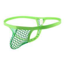 Men's Lace Ruffle Sissy Thong Underwear in M Green - Pouch Bikini Bottoms T-Back G-String for Comfortable Fit