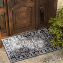 (40x60cm (1.3ft x 2ft), Harmony) Traditional Cashmere Rug Soft Woven Area Carpet Non Slip Living Room Bedroom Hall Floor Mat