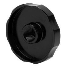 Aluminiumlegierung Luftventilkappe für Fahrradfederbeine Schwarz 10mm Durchmesser