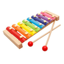 Xylophone Instrument Wooden 8 Tone Percussion Xylophone Hand Knock Piano for Kids and Beginners
