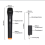 2x Professional Wireless Microphone Handheld Mic System Receiver for Karaoke KTV 2