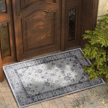 (40x60cm (1.3ft x 2ft), Serene) Traditional Cashmere Rug Soft Woven Area Carpet Non Slip Living Room Bedroom Hall Floor Mat