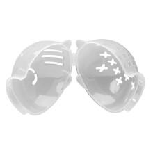 Cat Mouth Cover for Bathing - Transparent Breathable Cat Hood with Holes - Pet Shaving Tool - Adjustable Size
