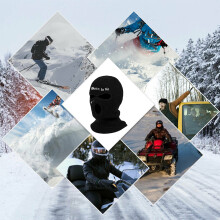 3-Loch Warmer Balaklava: Staubdichte Gesichtsschutzmaske fürs Skifahren & Radfahren