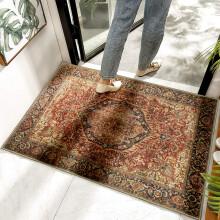 (60x110cm (2ft x 3.6ft), Majestic) Traditional Cashmere Rug Soft Woven Area Carpet Non Slip Living Room Bedroom Hall Floor Mat