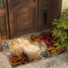 (60x110cm (2ft x 3.6ft), Vibrant) Traditional Cashmere Rug Soft Woven Area Carpet Non Slip Living Room Bedroom Hall Floor Mat