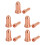 High-Quality Plasma Cutting Torch Tips & Nozzles 10 Pack PT100 1.5mm Diameter 13