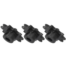 3 Stück Stahl-Antriebszähne Räder, 8 mm Satz, 6 mm Loch, 10 Zähne Modell