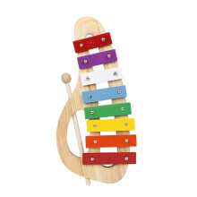 Xylophone Portable Eight-Tone Handheld Xylophone With Mallet, Wooden Musical Instrument For Kids And Beginners