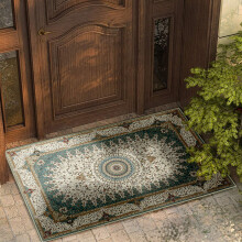 (60x110cm (2ft x 3.6ft), Willow Teal) Traditional Rug Cashmere Area Rug Luxury Soft Carpet Non Slip Floor Mat for Lounge Hallway Bedroom
