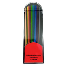 12 Pieces 2.0mm Mechanical Pencil Refills Colored for Woodworking Carpenter Art Drawing Pencils, Durable and Thick