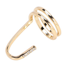 Veredelte Kupfer-Nagel-Ring - 2,3 x 1,5 cm Schmuck für Partys