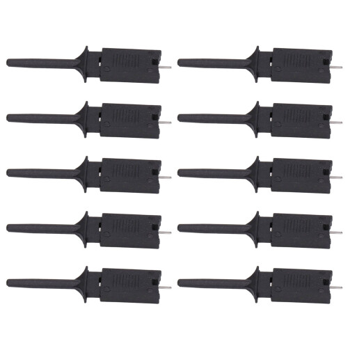 10 Stück SMD IC Mini Testhakenclips für Logikanalysator, Elektronik und Debugging 1