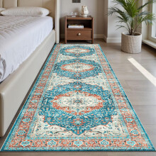 (80x150cm (2.6ft x 5ft), Regal) Traditional Rug Cashmere Area Rug Luxury Soft Carpet Non Slip Floor Mat for Lounge Hallway Bedroom