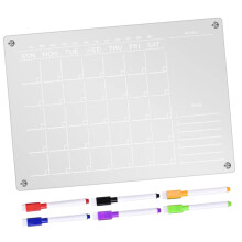 Magnetic Weekly Planner Whiteboard 1 Satz Acrylic Transparent Large Size Fridge Calendar with Magnets
