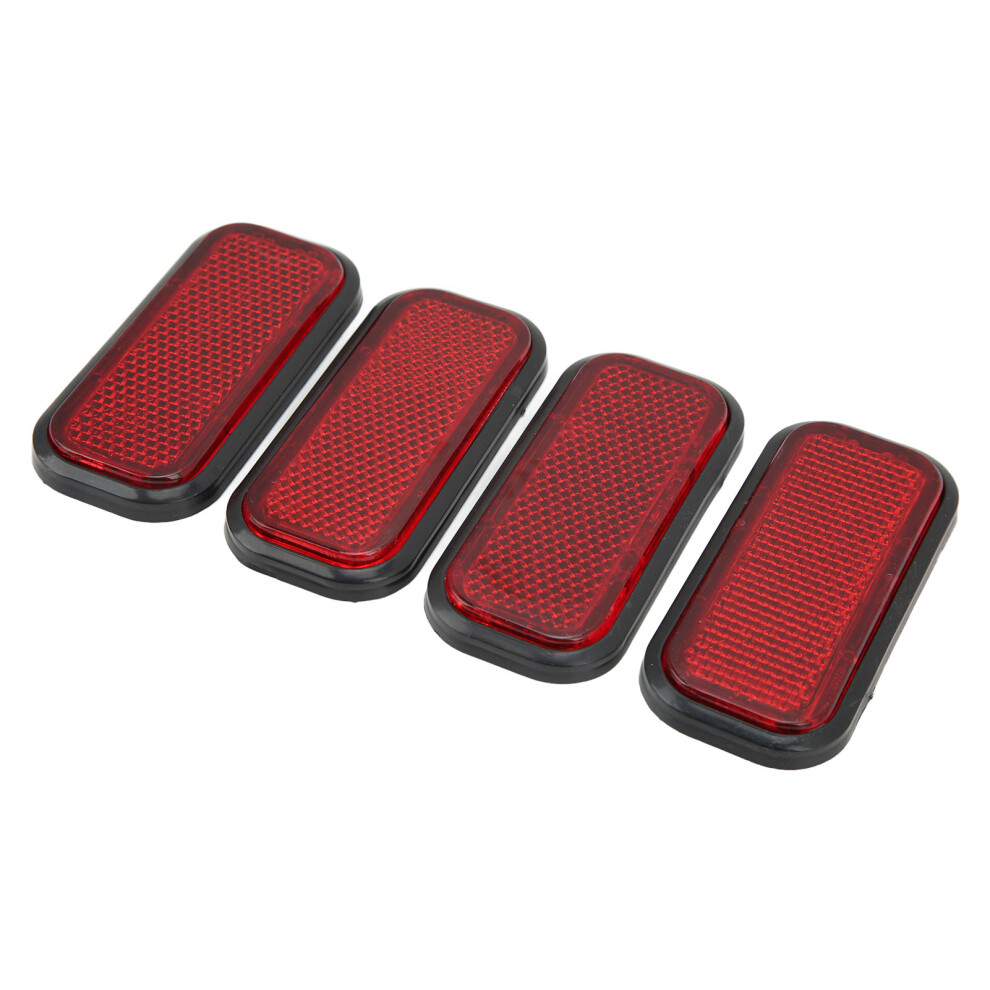 Australian Car Motorcycle Safety Reflective Stickers 4Pcs Abs Rectangular Red 8751344896645