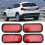 Australian Car Motorcycle Safety Reflective Stickers 4pcs ABS Red Rectangular 11