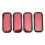 Australian Car Motorcycle Safety Reflective Stickers 4pcs ABS Red Rectangular 2