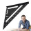 Triangular Ruler Metric Protractor | Precision Aluminum Alloy Angle Measuring Tool for Woodworking and Carpentry - Black 5