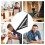 Technical Drawing Triangle with Metric Scales and Try Square | Black Metal Geometry Protractor for Engineering and Architecture 3