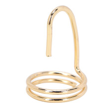 Vergoldeter Kupferfingerring für Frauen Maniküre Schmuck Gold-Finish