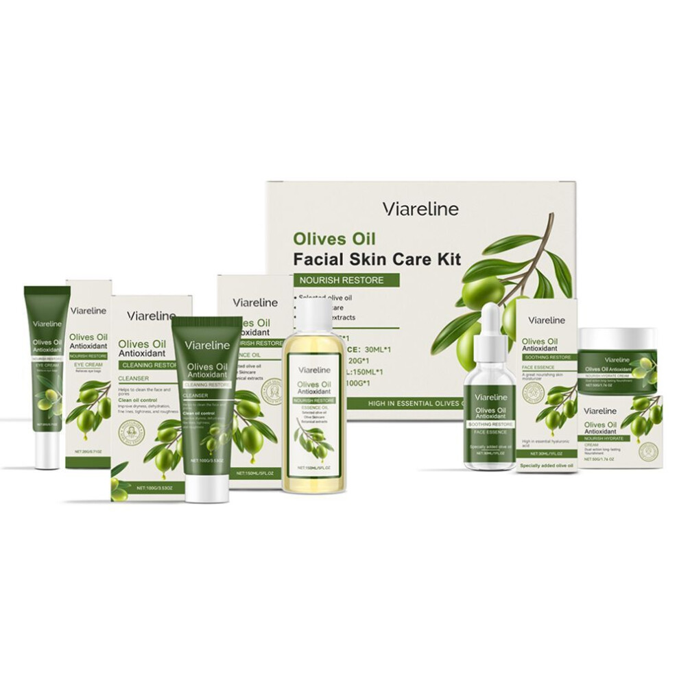 Viareline Olive Oil Facial Skin Care Suit Moisturizing Smear-image-OPC-PK5VPHV-NEW
