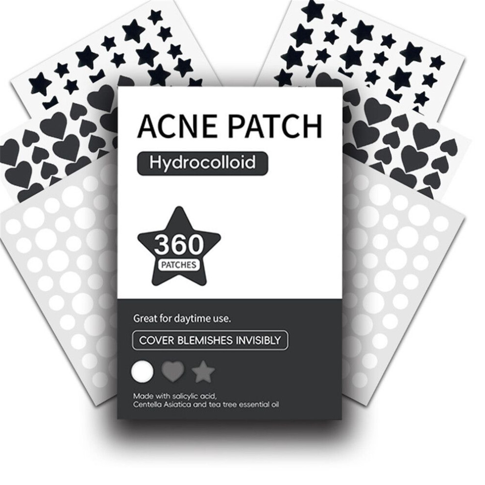 360pcs Hydrocolloid Colorful Acne Patch Mild Non-irritating Acne Pimples Patches