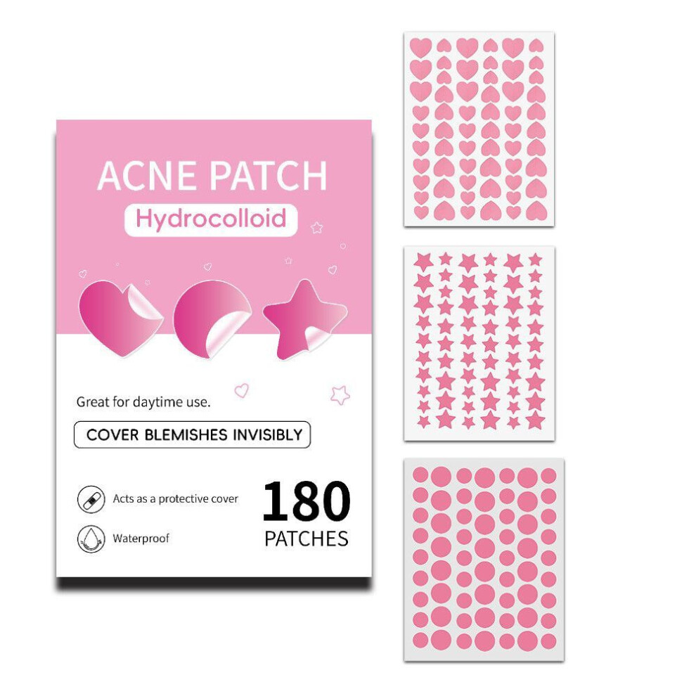 180pcs Hydrocolloid Colorful Acne Patch Mild Non-irritating Acne Pimples Patches