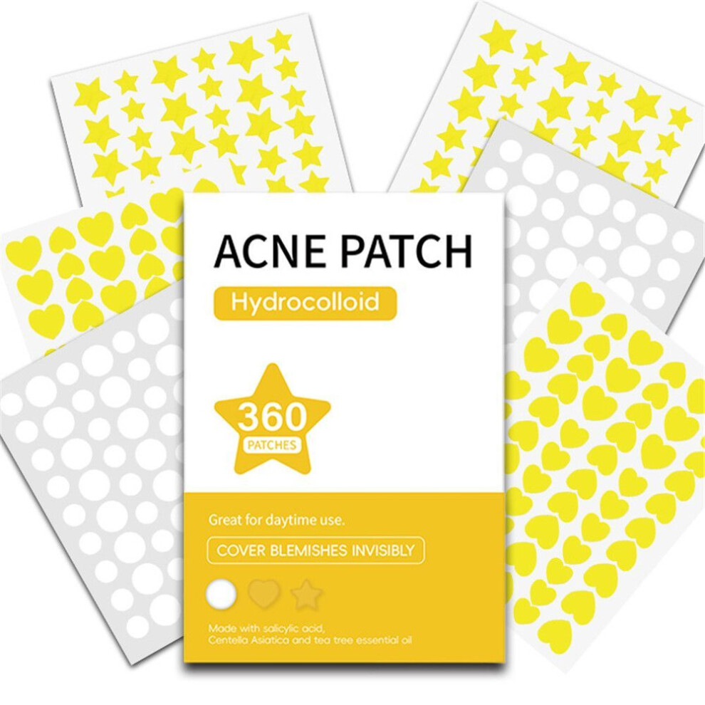 360pcs Hydrocolloid Colorful Acne Patch Mild Non-irritating Acne Pimples Patches