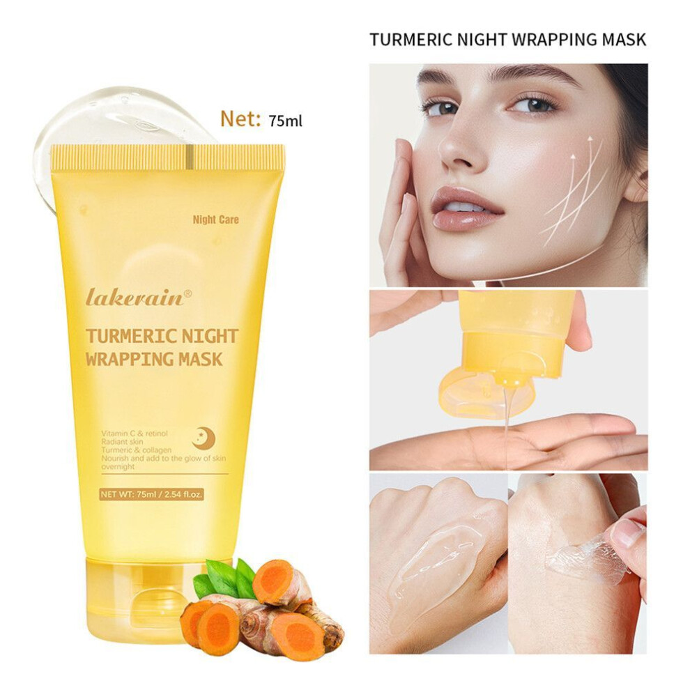 Lakerain Turmeric Tearing Mask Moisturizing Hydrating Retinol Coating Tearing
