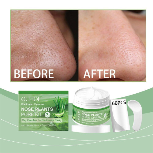 Ouhoe Blackhead Removal Nose Mask Nose Patch Set Deep Cleansing Without 2