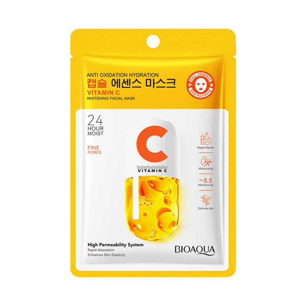 (Type#1) Bioaoua Vitamin C Antioxidant Whitening Mask Brightening Moisturizing Mask